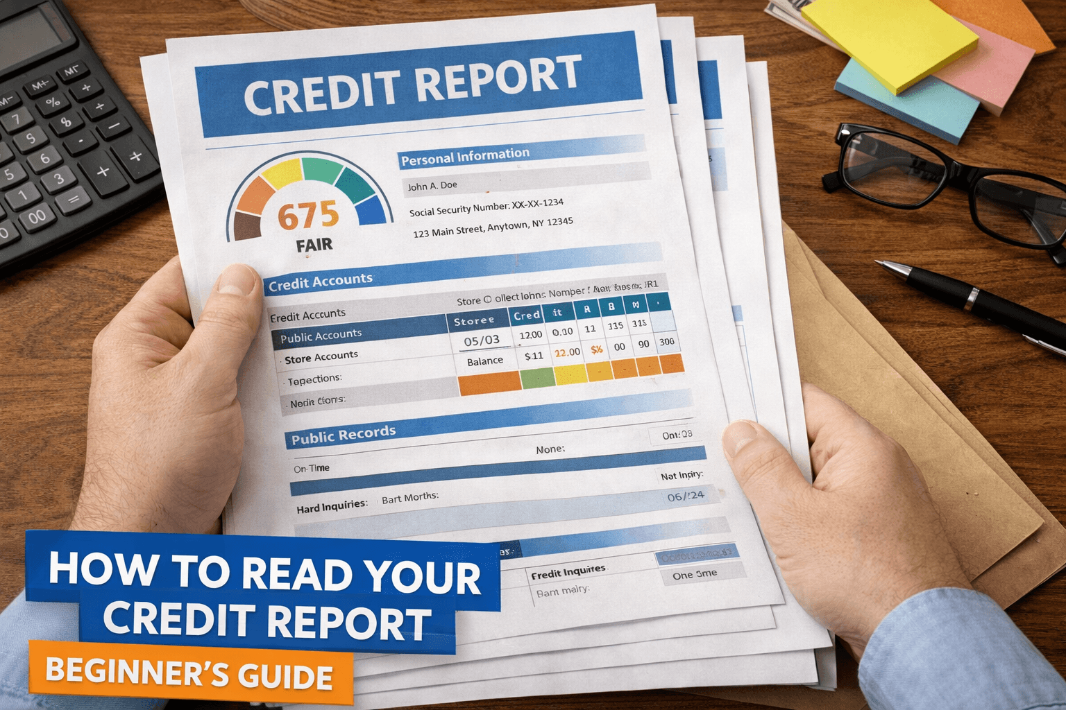 How to Read Your Credit Report: A Complete Beginner's Guide (2026)